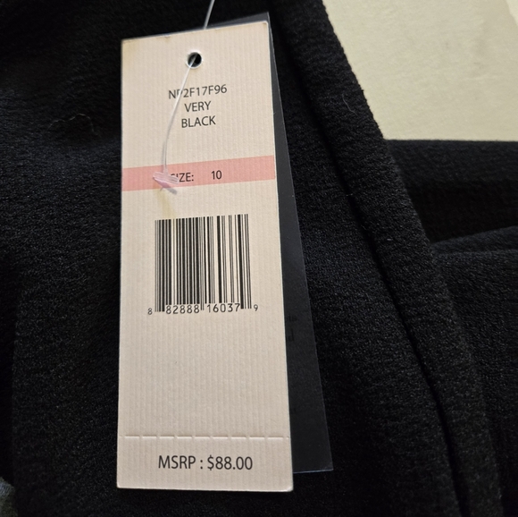 NANETTE LEPORE BLACK PANTS 10 NWT - Picture 1 of 4